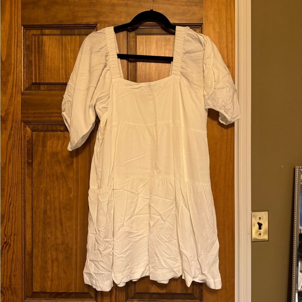 White Squareneck Sundress